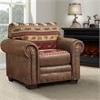 Pemberly Row Traditional 4-piece Microfiber Sofa Set in Brown