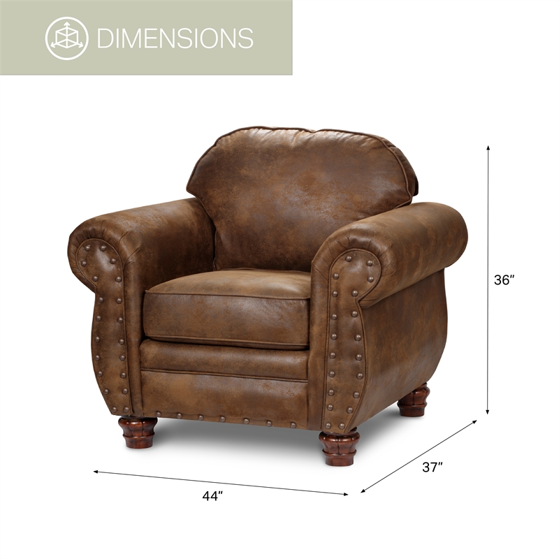 Pemberly Row Traditional 4-piece Microfiber Sleeper Sofa Set in Brown