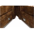 Pemberly Row Traditional 2-piece Microfiber Sectional in Brown