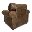 Pemberly Row Traditional Deer Teal/Brown Tapestry Lodge Arm Chair