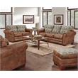 Pemberly Row Traditional Deer Teal Lodge 4-Piece Set in Brown