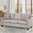 Pemberly Row Contemporary Moroccan Series Sofa Sleeper in Grey