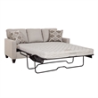Pemberly Row Contemporary Moroccan Series Sofa Sleeper in Grey