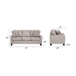 Pemberly Row Contemporary Moroccan Series Sofa Sleeper in Grey