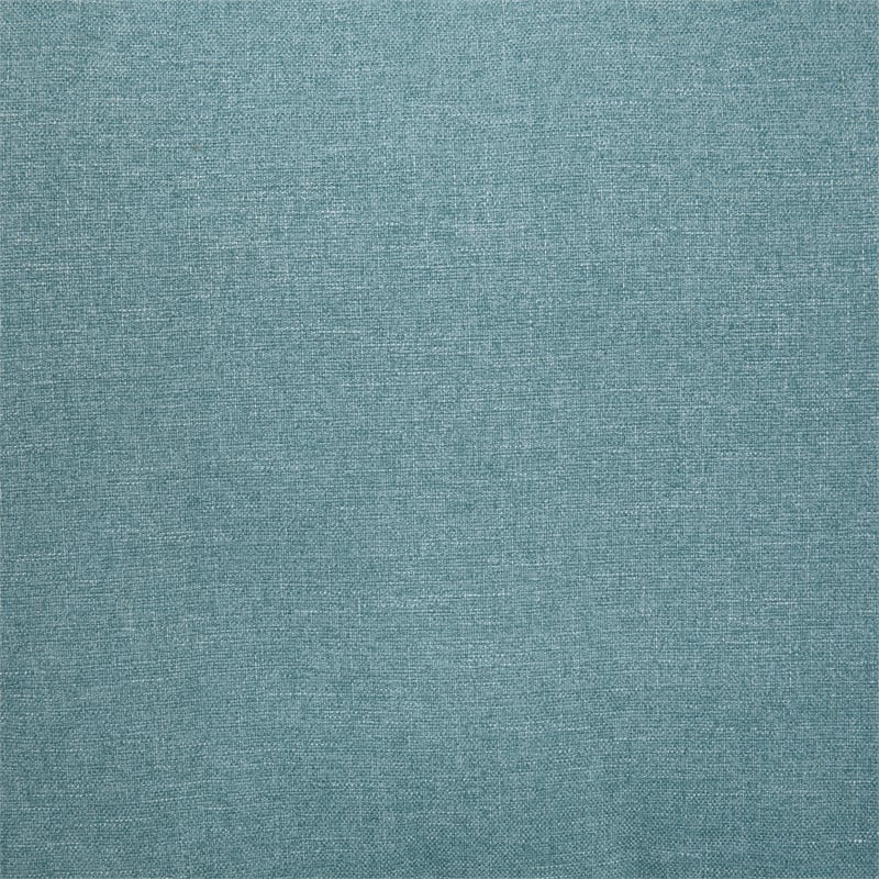 Pemberly Row Coastal Fabric Sofa in Turquoise with 4 Accent Pillows