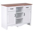 Pemberly Row White Countryside Buffet with  2 Drawers & 2 Doors