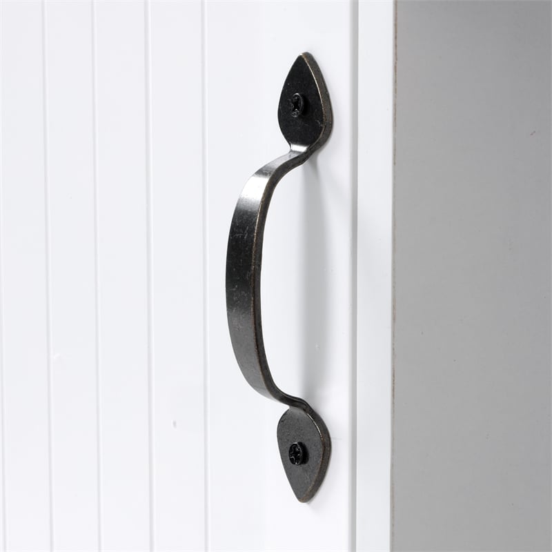 Pemberly Row White Countryside Buffet with  2 Drawers & 2 Doors