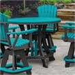 Pemberly Row Coastal Five Piece Round Counter Height Dining Set
