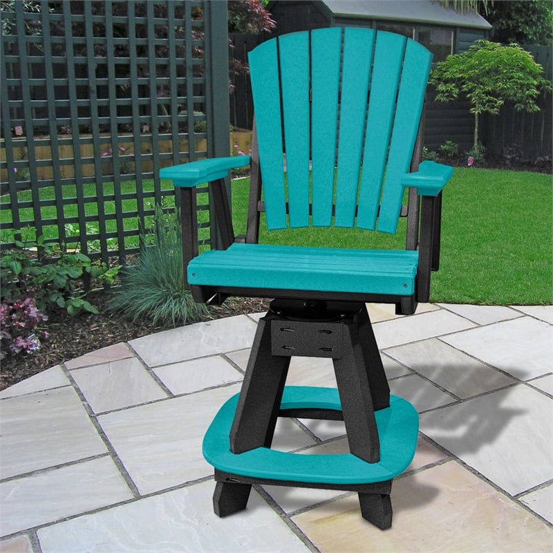 Pemberly Row Coastal Five Piece Round Counter Height Dining Set