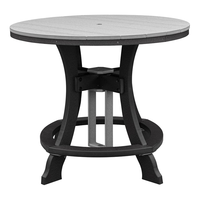 Pemberly Row Coastal Five Piece Round Counter Height Dining Set