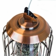 Pemberly Row Contemporary Metal Deluxe Bird Feeder in Copper