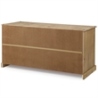 Pemberly Row Farmhouse Cottage Wood Buffet Sideboard in Brown