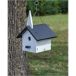 Pemberly Row Traditional Plastic Church Wren Bird House in Multi-Color