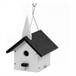 Pemberly Row Traditional Plastic Church Wren Bird House in Multi-Color