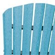 Pemberly Row Resin Fan Back Balcony Glider in Aruba Blue/Black