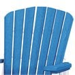 Pemberly Row Coastal Resin Fan Back Balcony Glider in Blue/White