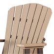 Pemberly Row Resin Fan Back Balcony Glider in Cedar/Tudor Brown
