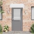 Pemberly Row Door Canopy with Brackets and Sheets in Grey/Clear