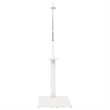 Pemberly Row Solid Fir Wood and Stainless Steel Garden Shower in White