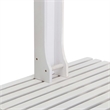 Pemberly Row Solid Fir Wood and Stainless Steel Garden Shower in White