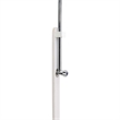 Pemberly Row Solid Fir Wood and Stainless Steel Garden Shower in White