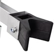 Pemberly Row Durable Bow Support Boat Trailer Winch Stand in Silver