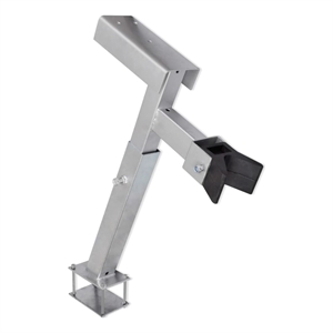 Pemberly Row Durable Bow Support Boat Trailer Winch Stand in Silver