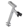 Pemberly Row Durable Bow Support Boat Trailer Winch Stand in Silver