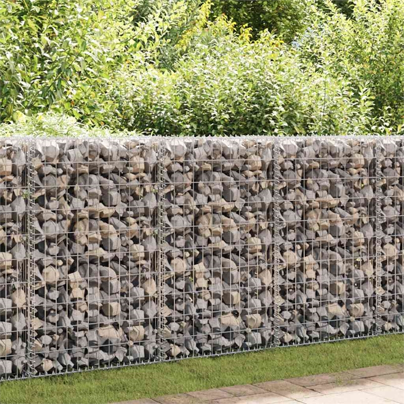 Pemberly Row Gabion Wall with Covers Galvanized Steel 78.7