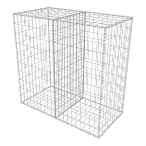Pemberly Row 39.4&quotx19.7&quotx39.4&quot Gabion Basket in Galvanized Steel Silver