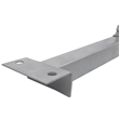 Pemberly Row Boat Trailer with Bottom Support Bracket and Keel Rollers in Silver