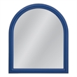 Pemberly Row Contemporary Arched Shape Wall Mirror in Navy Blue