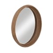 Pemberly Row Modern Boho Wall Mirror with Layered Wood Frame in Natural