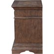 Pemberly Row Contemporary Solid Wood 3-Drawer Nightstand in Walnut Brown