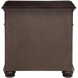 Pemberly Row Contemporary Solid Wood 3-Drawer Nightstand in Madeira Brown