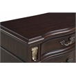Pemberly Row Contemporary Solid Wood 3-Drawer Nightstand in Madeira Brown