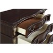 Pemberly Row Contemporary Solid Wood 6-Drawer Chest in Madeira Brown