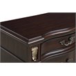 Pemberly Row Contemporary Solid Wood 6-Drawer Chest in Madeira Brown