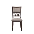 Pemberly Row Contemporary Solid Wood Dining Chair in Cherry Brown (Set of 2)