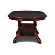 Pemberly Row Contemporary Solid Wood Dining Table in Espresso