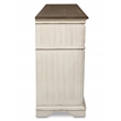 Pemberly Row Traditional 7-Drawer Solid Wood Dresser in Antique White