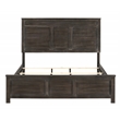 Pemberly Row Traditional Wood King Size Bed in Nutmeg Finish