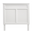 Pemberly Row Contemporary Traditional Wood Twin Bed in White