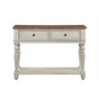Pemberly Row Traditional Wood Sideboard in Brown & Beige Finish