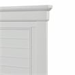 Pemberly Row Traditional Solid Wood California King Bed - White Brushed
