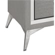 Pemberly Row Contemporary 2-Drawer Solid Wood Nightstand in Gray
