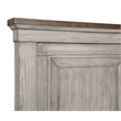 Pemberly Row Transitional Solid Wood Queen Bed in Vintage Cream
