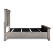 Pemberly Row Transitional Solid Wood California King Bed in Vintage Cream