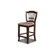 Pemberly Row Traditional 5-Piece Wood Counter Dining Room Set in Espresso