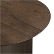 Pemberly Row Contemporary Wood Oval Dining Table in Dark Walnut